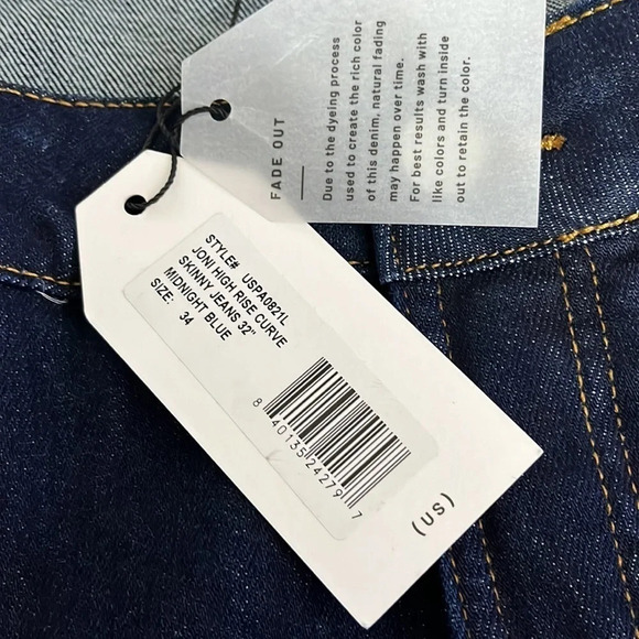 Universal Standard Joni High Rise Curve Skinny Jeans 32" in Midnight Blue - 34L - Picture 6 of 9